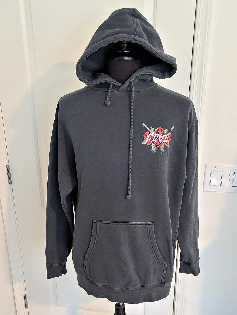 COVE Memento Mori Graphic Hoodie Black Large